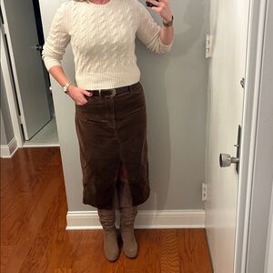 Paige Corduroy Midi Skirt